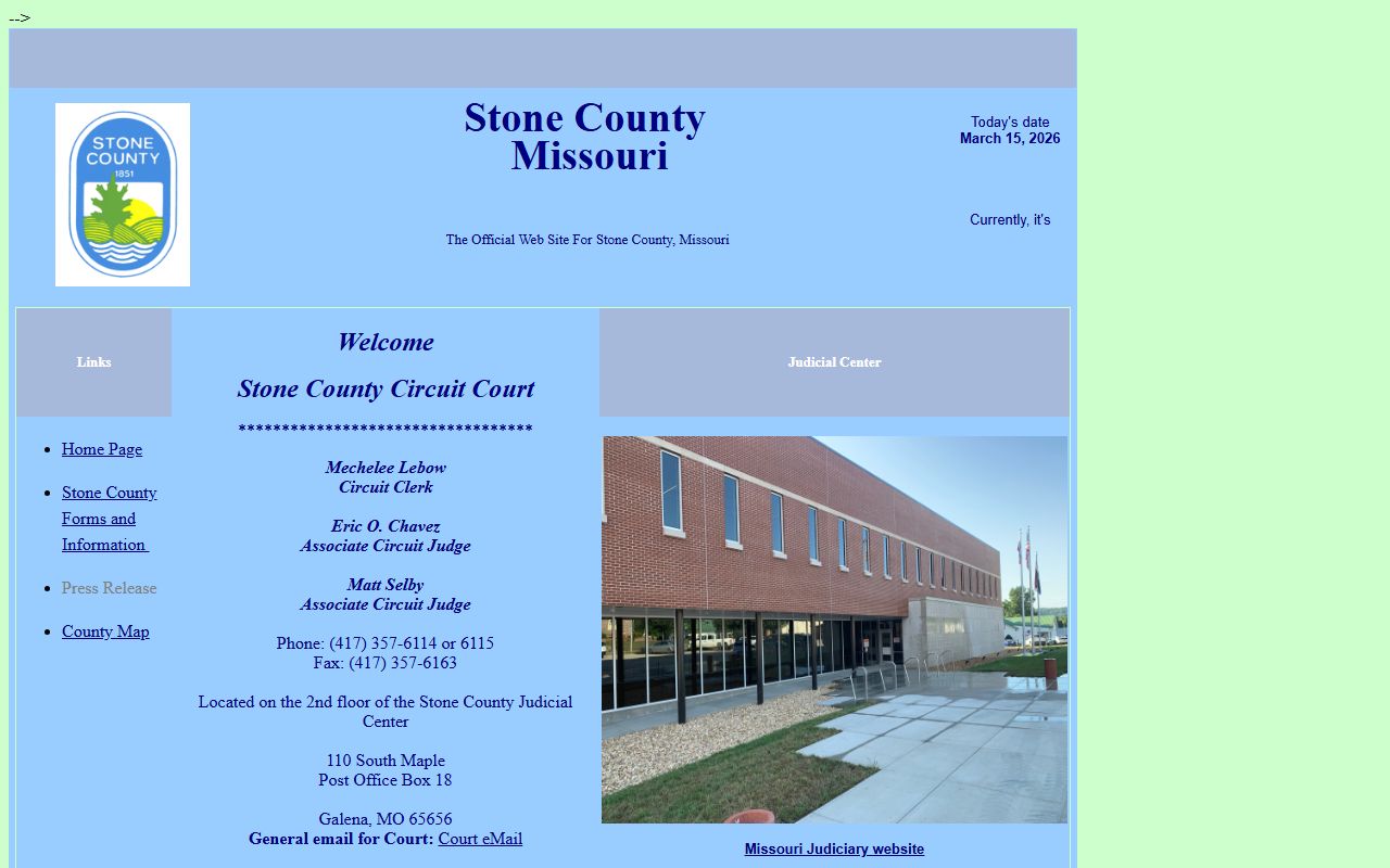 Stone County Circuit Court criminal records search